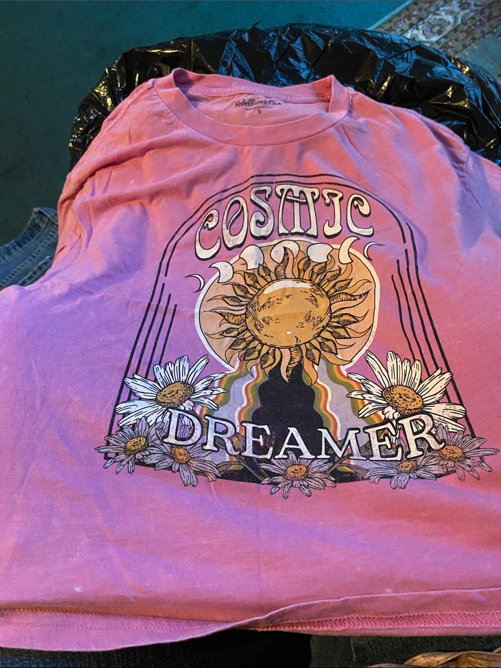 Rebellious One Pink 'Cosmic Dreamer' Graphic Tee